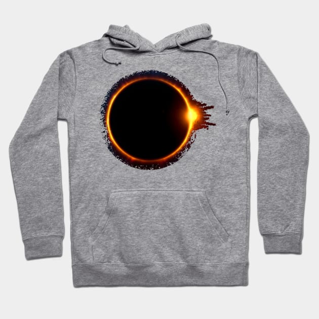 Total Solar Eclipse Totality 4.08.24 April 8, 2024 Hoodie by Little Duck Designs